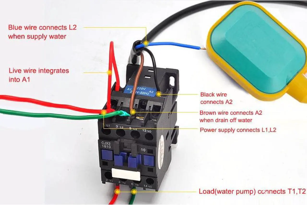 Alt view image 6 of 7 - ELECALL Water Level Controll Liquid Float Switch Contactor Sensor 3m Cable