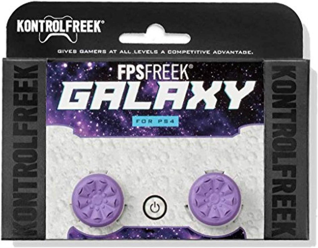 Main image of kontrolfreek fps freek galaxy purple performance thumbsticks for playstation 4 controller (ps4)