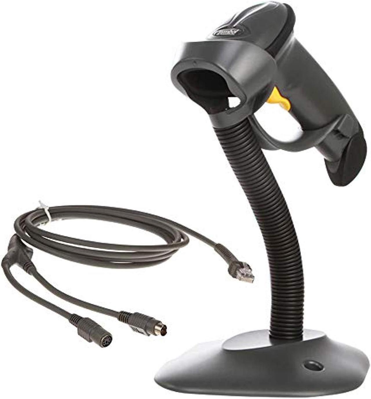 (formerly motorola) symbol ls2208 series corded digital handheld standard range laser barcode scanner kit with usb cable and st