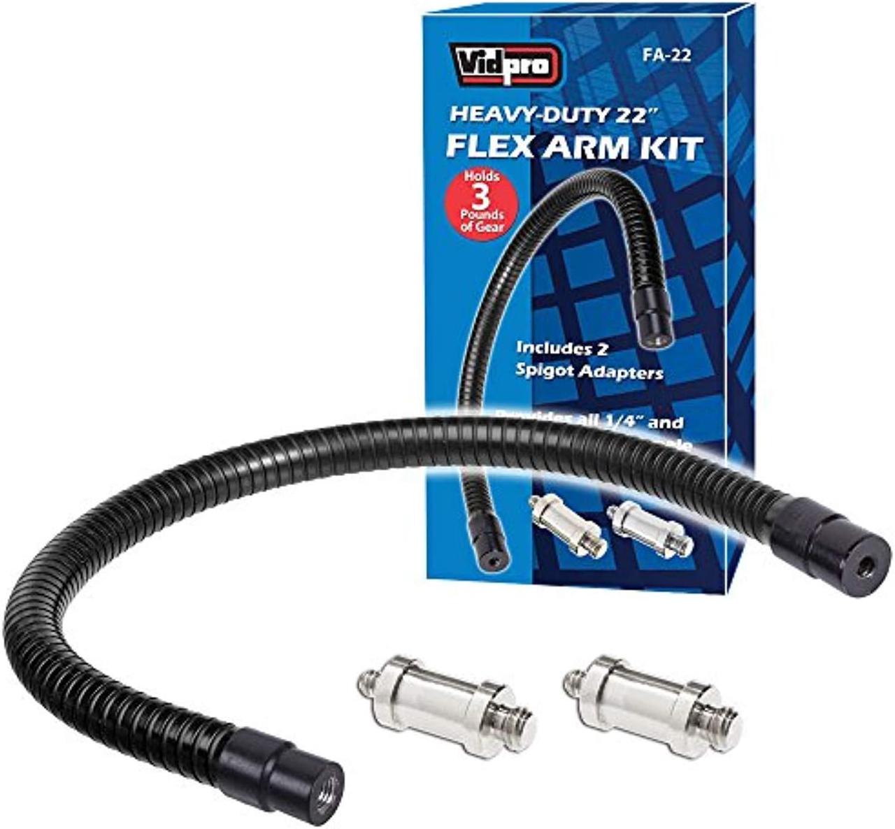 Alt view image 5 of 9 - VidPro FA-22 Heavy-Duty 22" Flex Arm Kit, 3 Lbs Capacity