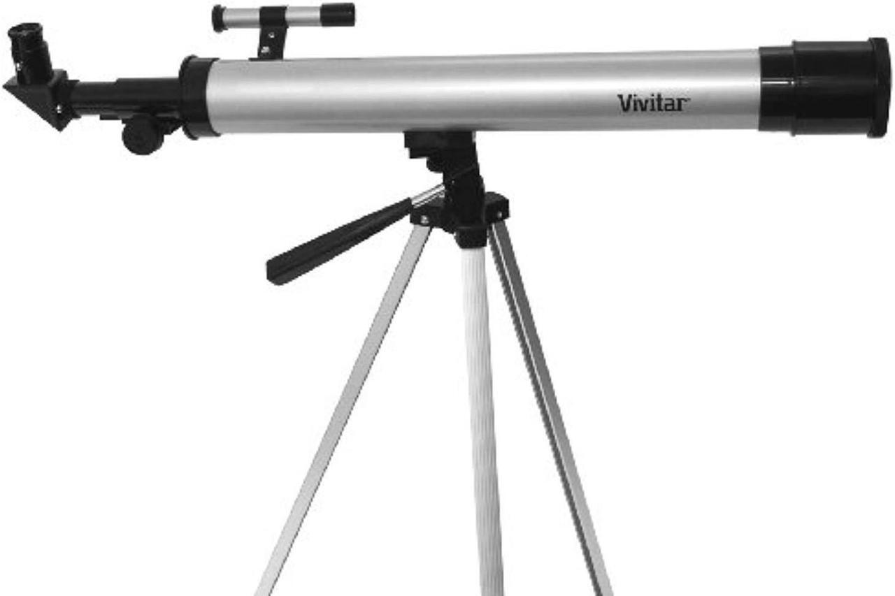 Alt view image 4 of 12 - Vivitar VIV-TEL-50600 60x/120x Refractor Telescope with Tripod
