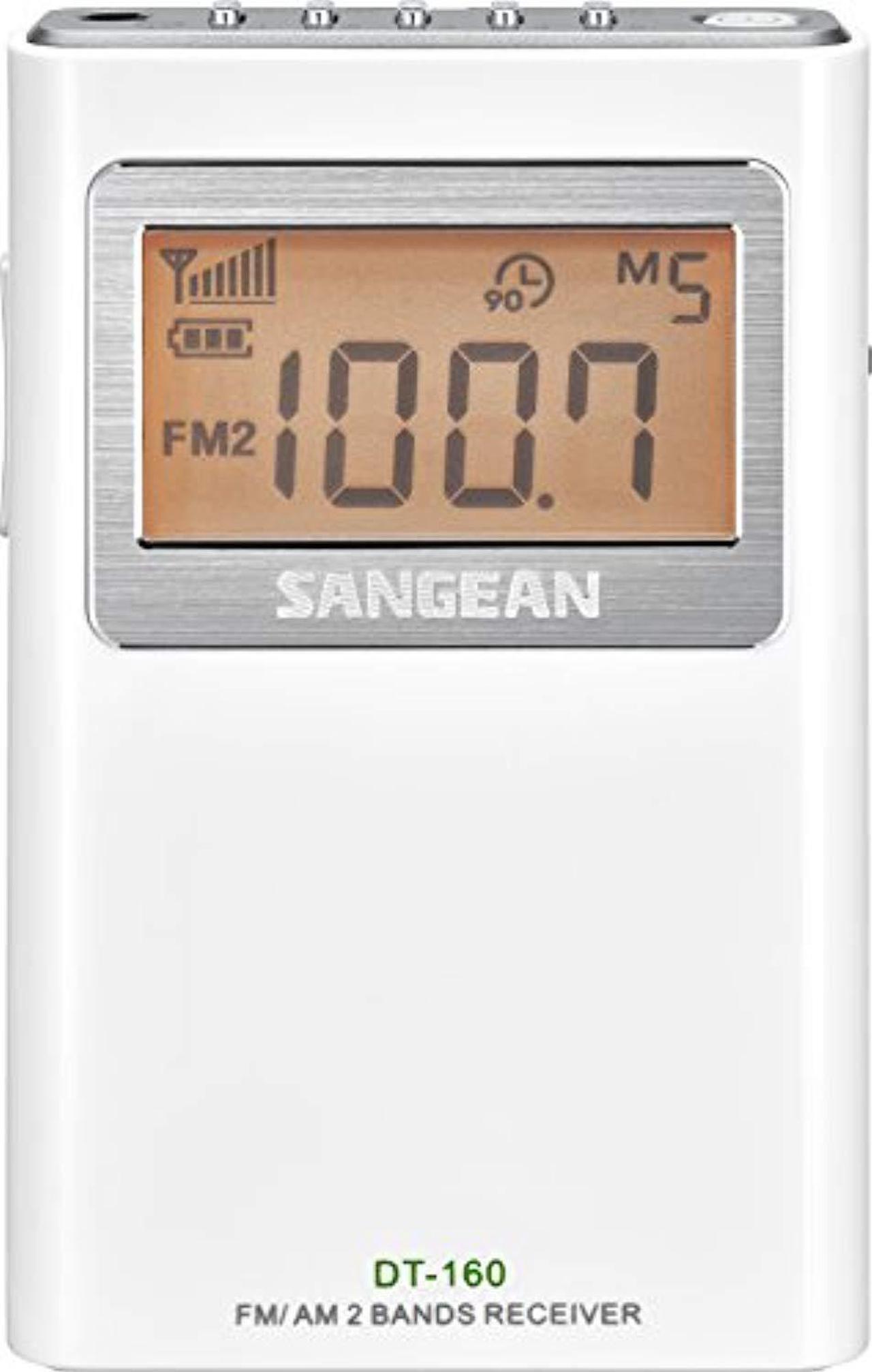 Alt view image 8 of 13 - Sangean AM FM Stereo Pocket Radio White DT-160