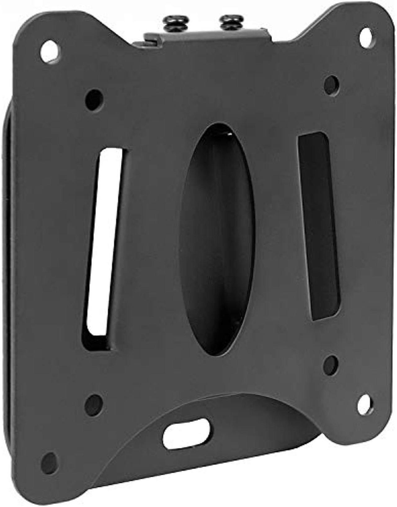 Alt view image 2 of 9 - mountit! fixed tv wall mount for 1332 lcd or led flat panel screens, 60 lbs 30 kg load capacity, vesa 75x75 mm and 100x100 mm, black