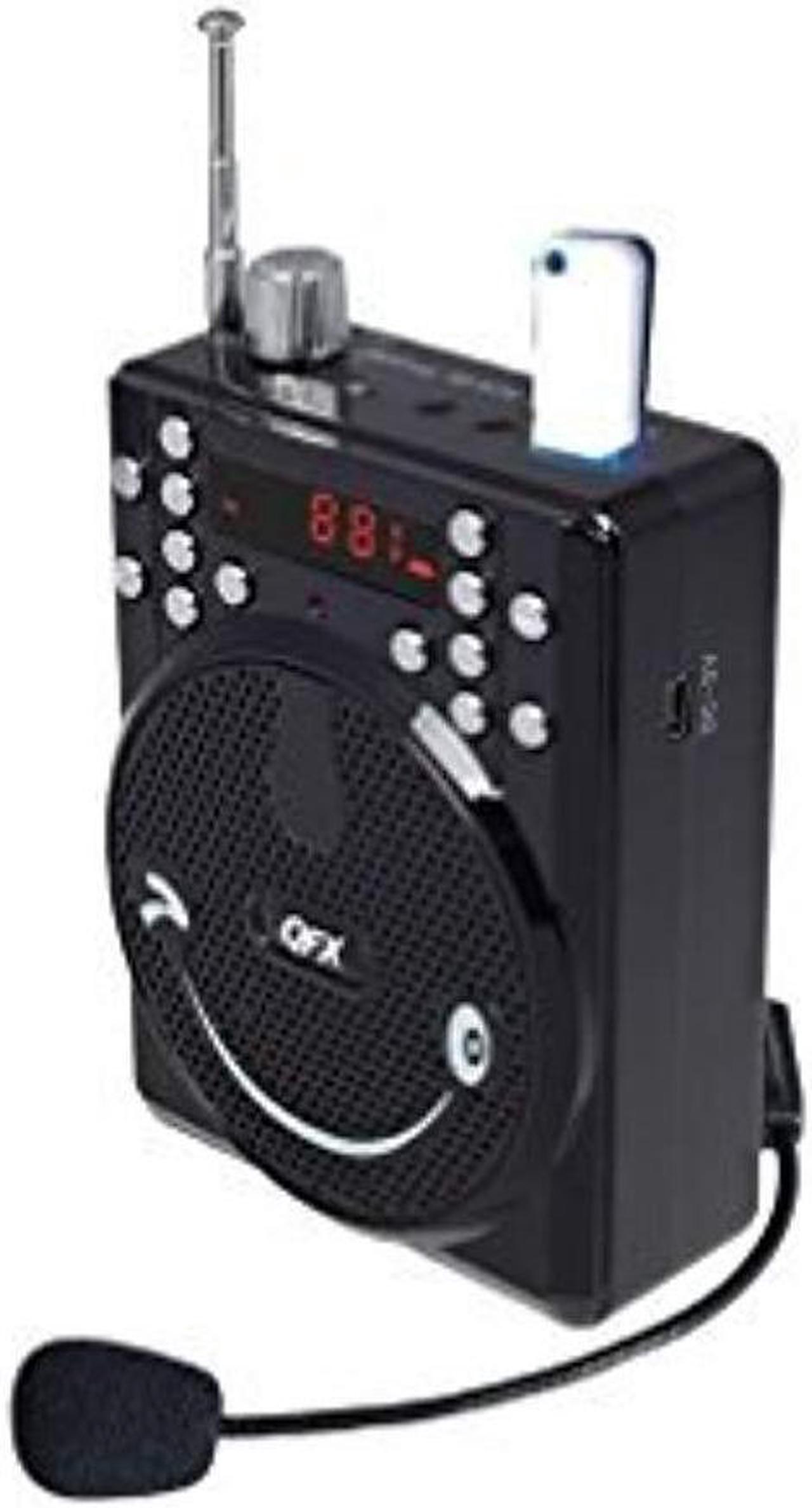 Alt view image 2 of 3 - QFX BT-90 Portable PA System w/Bluetooth/FM/USB/MicroSD-In/Headset Mic - BLACK