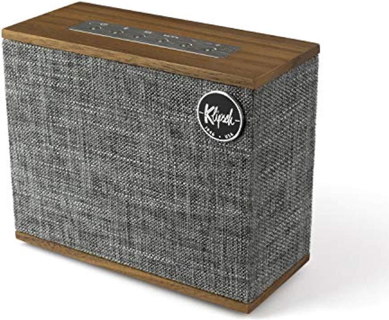 Main image of klipsch heritage groove portable bluetooth speaker in walnut