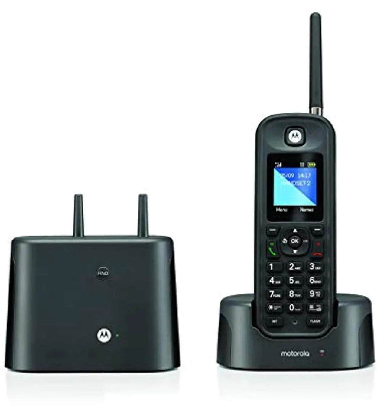 Main image of motorola o211 indoor/outdoor digital cordless phone with answering machine
