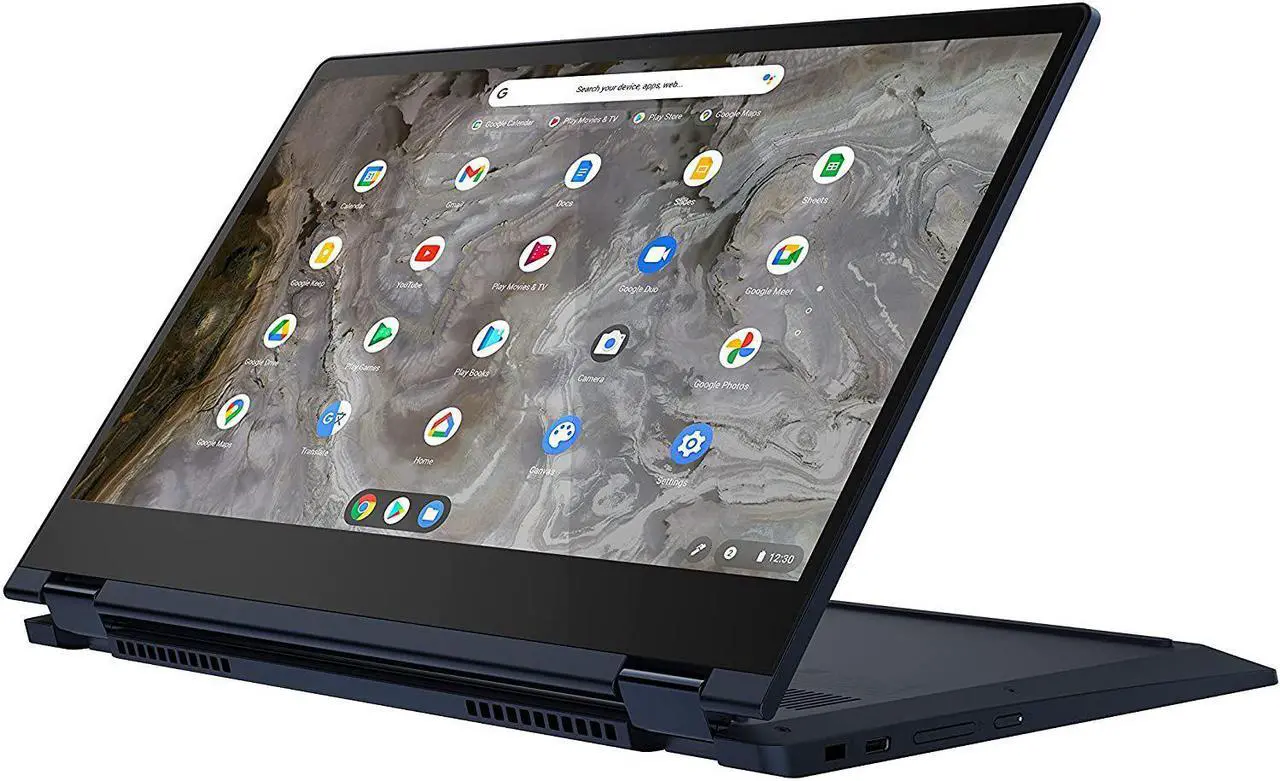 Alt view image 12 of 18 - Lenovo Flex 5i 13 Chromebook 2-in-1 Laptop, Intel Core i3-1115G4, 8GB RAM, 64GB Storage, Intel UHD Graphics, 13.3" FHD Touchscreen Display, Chrome OS, Abyss Blue