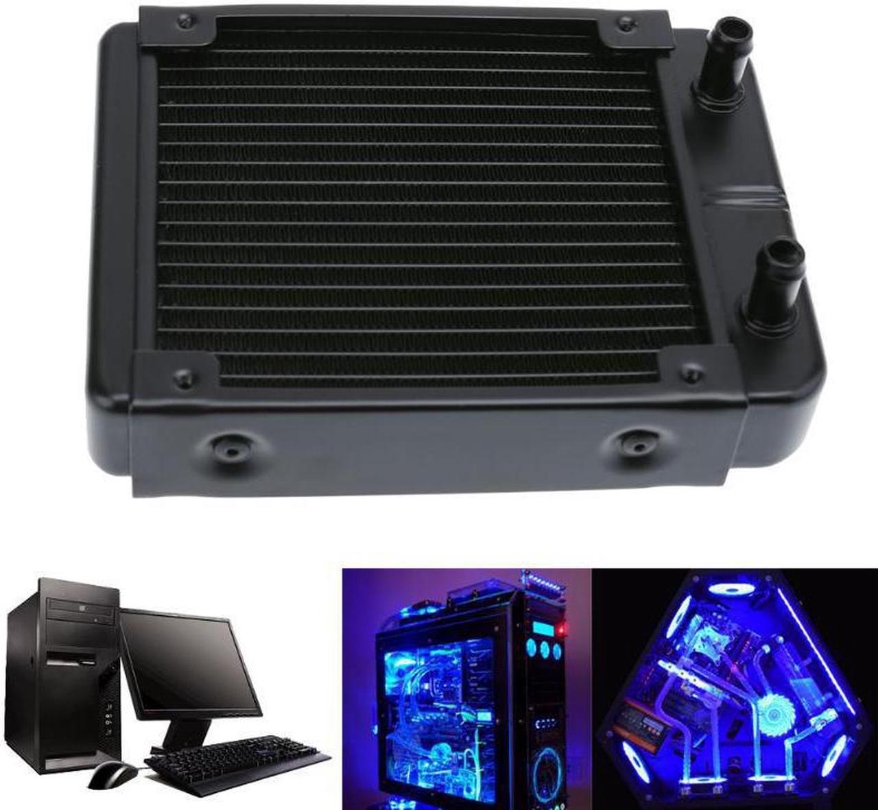 1Pc Full Aluminum 120mm Water Cooling Radiator 18 Channels CPU-120 For Computer LED Water Cooling