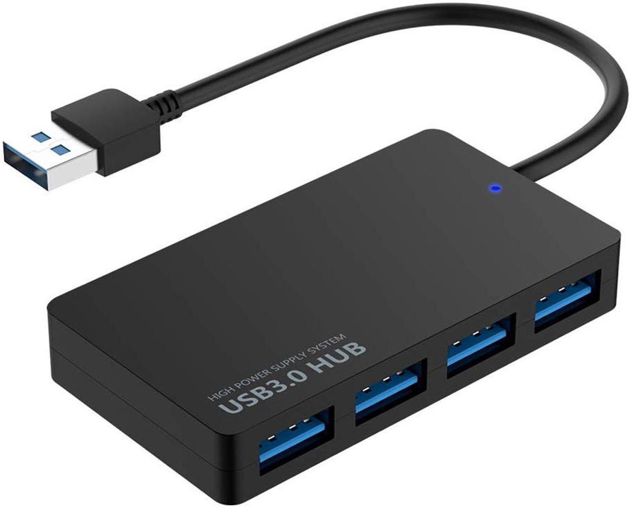 4-Port USB 3.0 Data Hub Compatible with MacBook Mac Pro/Mini iMac Surface Pro XPS Notebook PC USB Flash Drives Mobile HDD