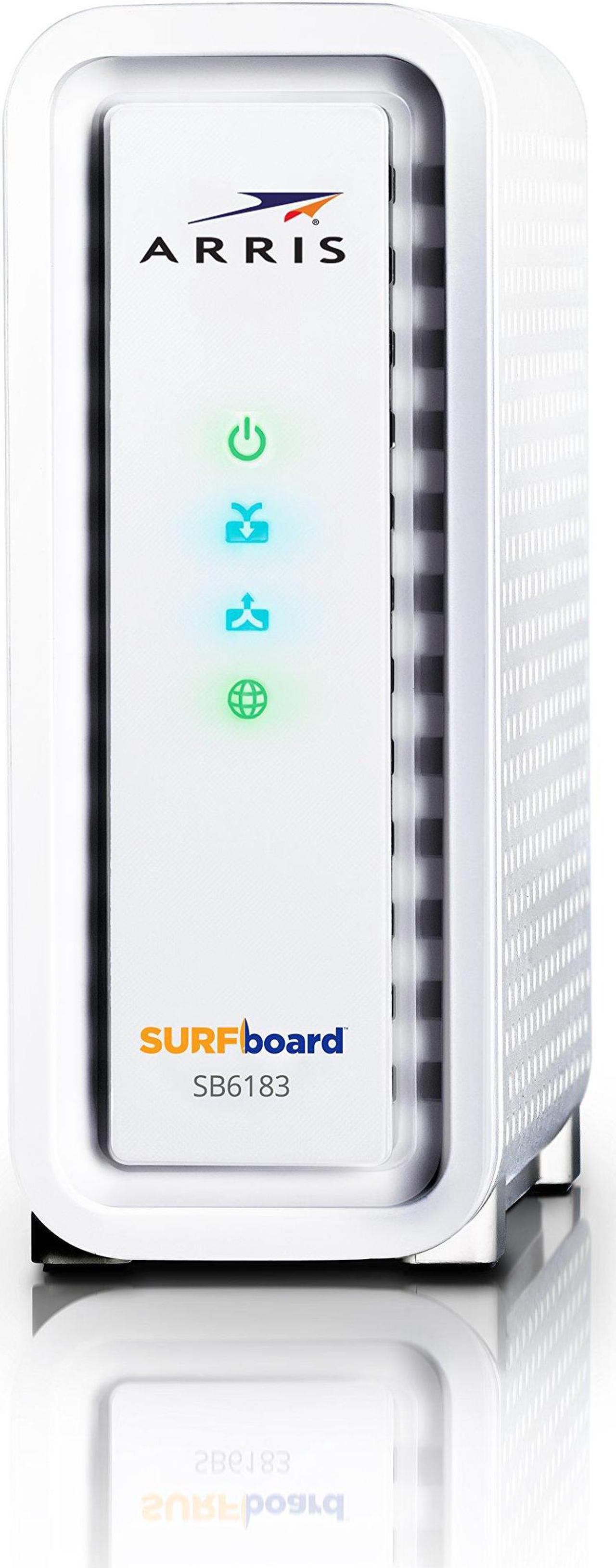 Alt view image 5 of 8 - ARRIS Arris SURFboard SB6183 Cable Modem - 1 x Network (RJ-45) - F-type - Gigabit Ethernet - Desktop