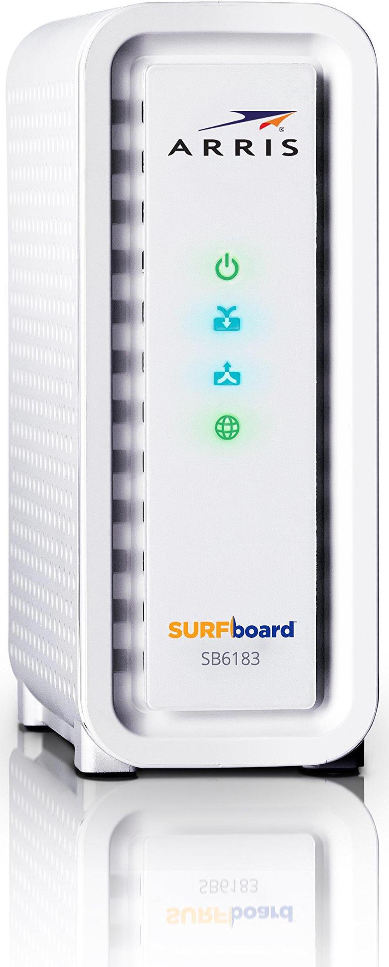 Alt view image 6 of 8 - ARRIS Arris SURFboard SB6183 Cable Modem - 1 x Network (RJ-45) - F-type - Gigabit Ethernet - Desktop