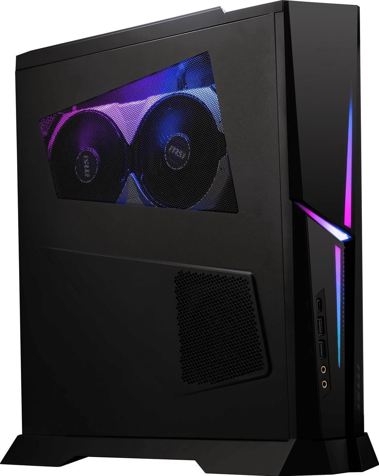 Alt view image 3 of 7 - MSI MPG Trident AS Slim Gaming Desktop PC - 14th Gen Intel Core i9-14900K up to 6.0 GHz, 16GB DDR5 RAM, 2TB NVMe SSD, NVIDIA GeForce RTX 4060 8GB, HD Audio, RGB LED Design, Windows 11 Home