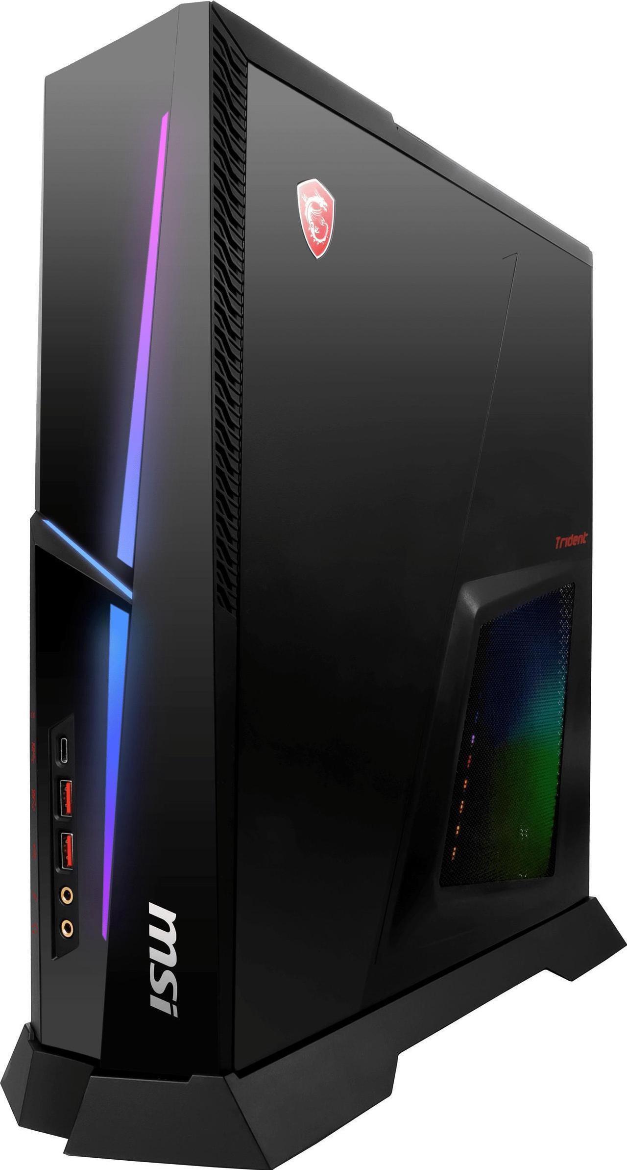 Alt view image 4 of 7 - MSI MPG Trident AS Slim Gaming Desktop PC - 14th Gen Intel Core i9-14900K up to 6.0 GHz, 16GB DDR5 RAM, 2TB NVMe SSD, NVIDIA GeForce RTX 4060 8GB, HD Audio, RGB LED Design, Windows 11 Home