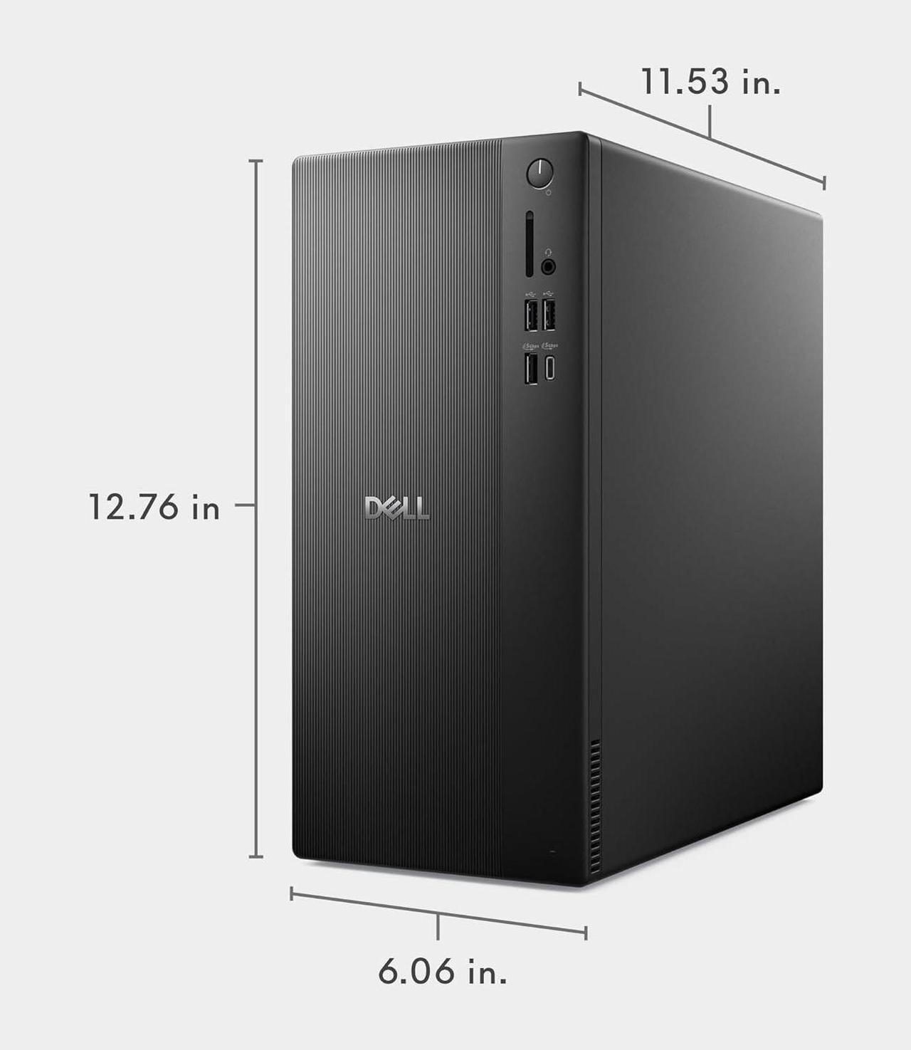 Alt view image 7 of 7 - Dell ECT1250 Tower Desktop Computer - Intel Core Ultra 7 265K Processor, 96GB DDR5 RAM, 2TB NVMe SSD, NVIDIA GeForce RTX 3050, Wi-Fi 6 & Bluetooth 5.4, Keyboard & Mouse, AI Copilot, Windows 11 Pro