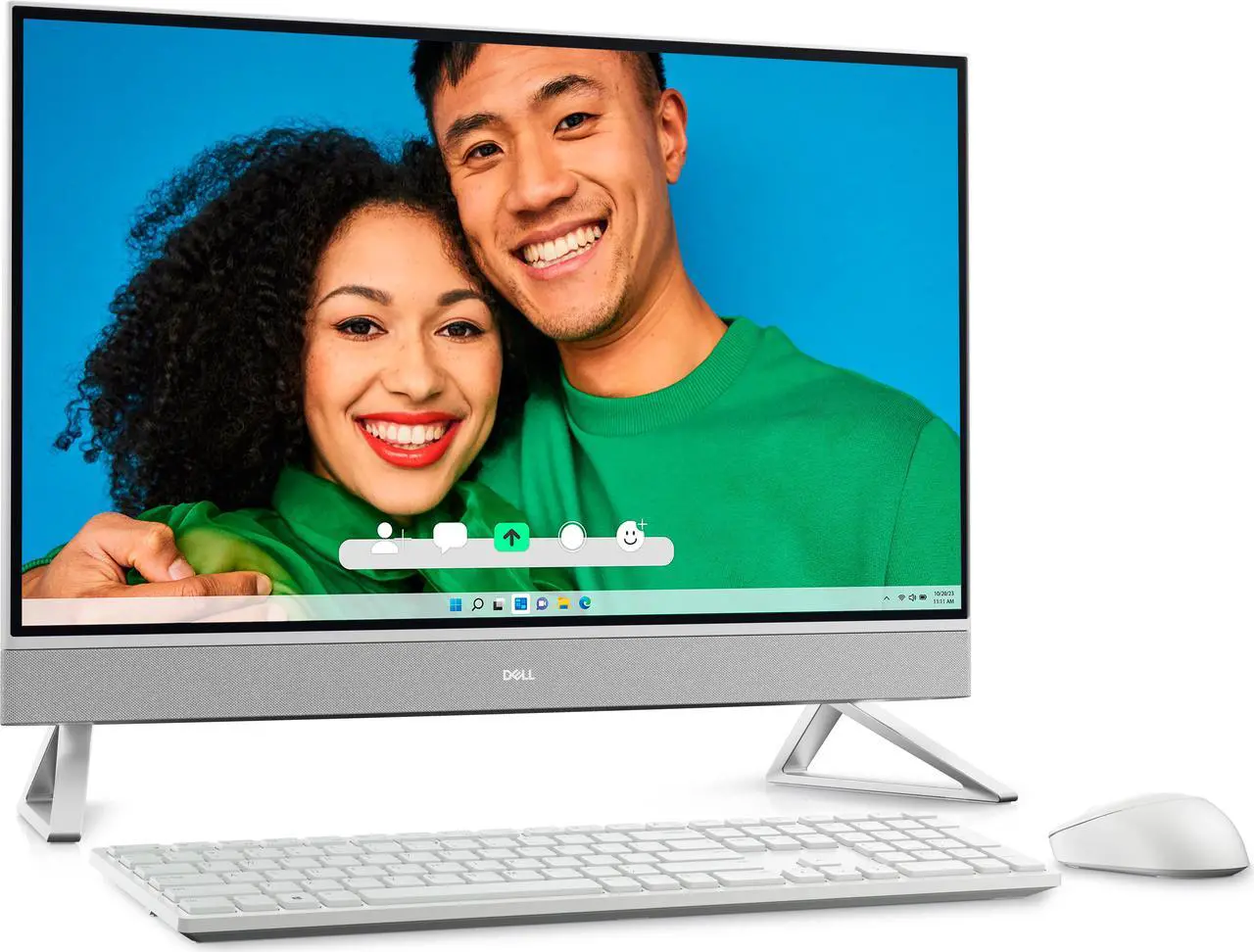 Alt view image 2 of 7 - Dell Inspiron 7720 27" FHD Touchscreen All-in-One Desktop PC - 13th Gen Intel Core i7-1355U 10-Core up to 5.0 GHz, 16GB RAM, 8TB SSD, GeForce MX550, Wi-Fi 6E + Bluetooth, Windows 11 Pro, White