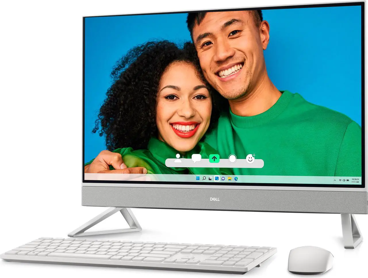 Alt view image 3 of 7 - Dell Inspiron 7720 27" FHD Touchscreen All-in-One Desktop PC - 13th Gen Intel Core i7-1355U 10-Core up to 5.0 GHz, 16GB RAM, 8TB SSD, GeForce MX550, Wi-Fi 6E + Bluetooth, Windows 11 Pro, White