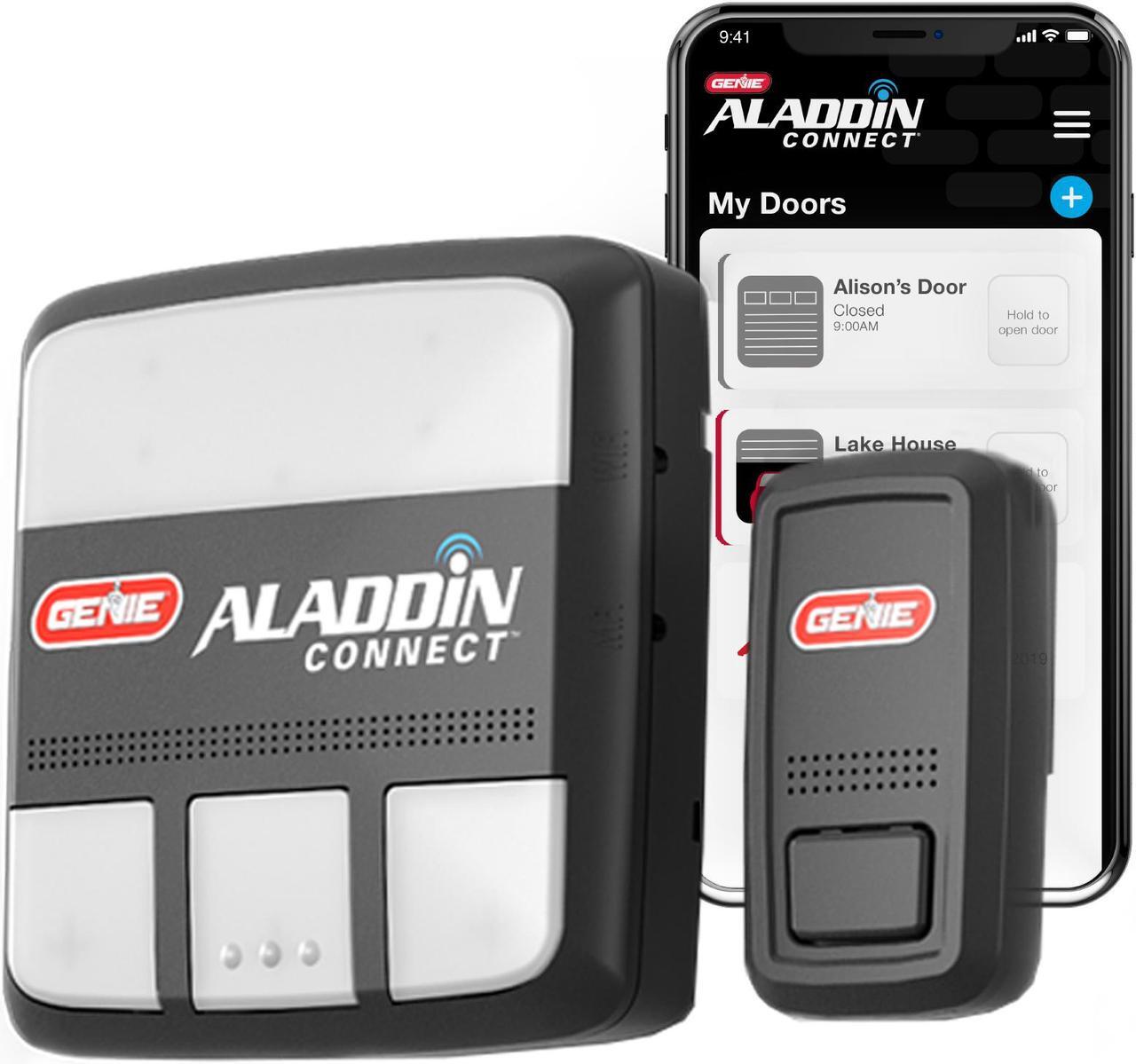 Main image of Aladdin Connect WiFi Smart Garage Door Controller by Genie - Retrofit Add-on Unit for Existing Garage Door Opener / Compatible with Amazon Alexa, SmartThings, & Google Assistant