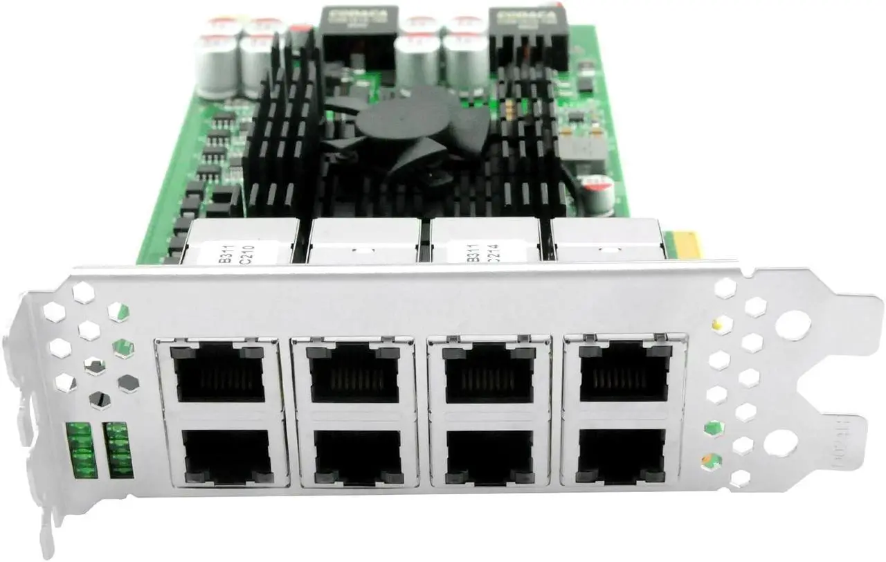 Alt view image 5 of 6 - LR-LINK POE+ 1GB network card NIC Compatible for Intel I350AM4*2, 8*RJ45 Port Ethernet card,1G LAN Adapter Support Windows Server/Windows, Linux, Vmware