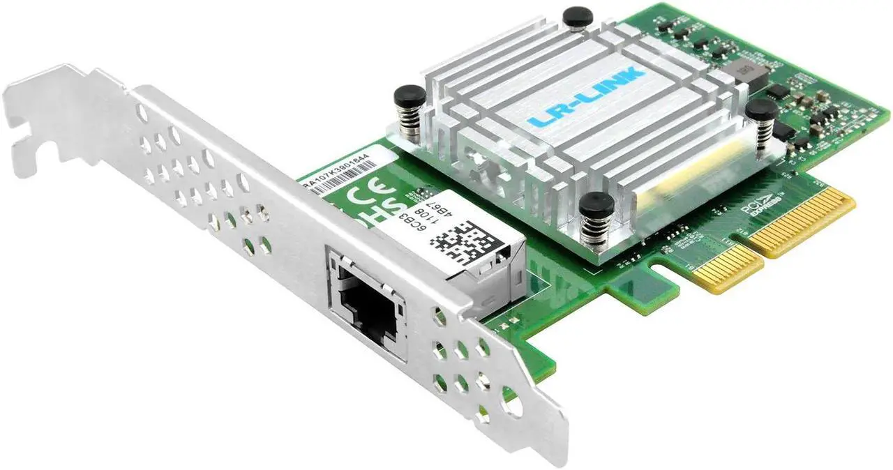 Main image of Lr-link 10Gb Network Card, Single-Port RJ45 Ethernet Adapter, with Aquantia Chip, PCI-Express X4 NIC Support Windows multicolor Aquantia AQC107(1xRJ45) A107-1T