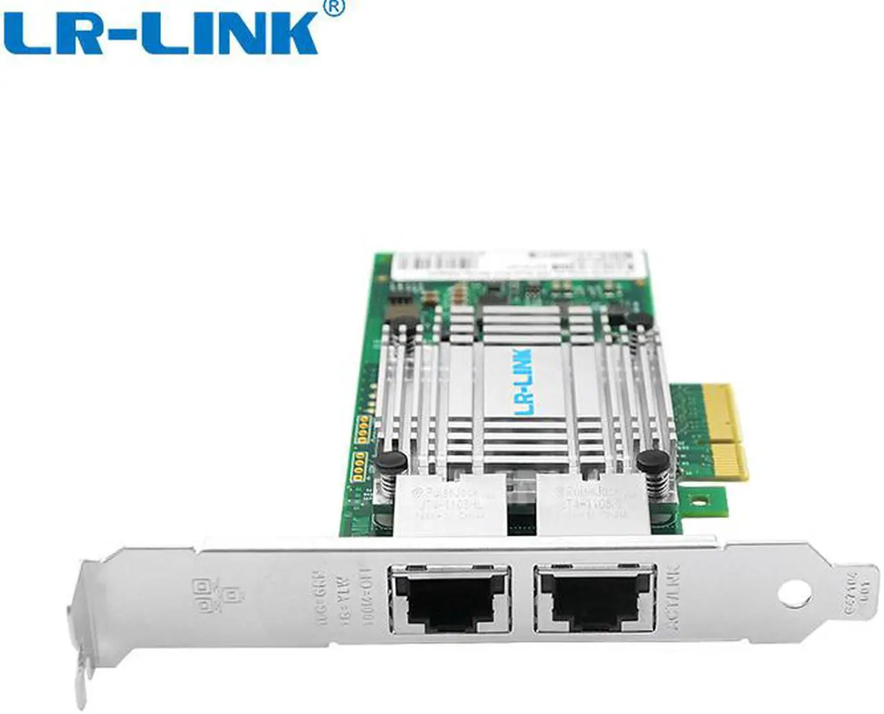 Alt view image 2 of 6 - LR-LINK Intel X550 PCIe X4 10Gbps Dual Port Server Adapter 2 x RJ45, Compatible with Intel X550-T2