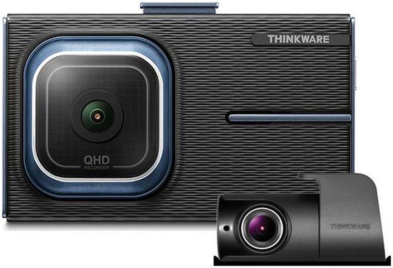 Thinkware X1000 Dual Channel Dash Cam 2K QHD 2560 x 1440 Front and Rear Cam, 156° Wide Angle Dashboard Camera Recorder with G-Sensor, Sony Sensor, Parking Mode, 3.5 LCD Touchscreen - Renewed