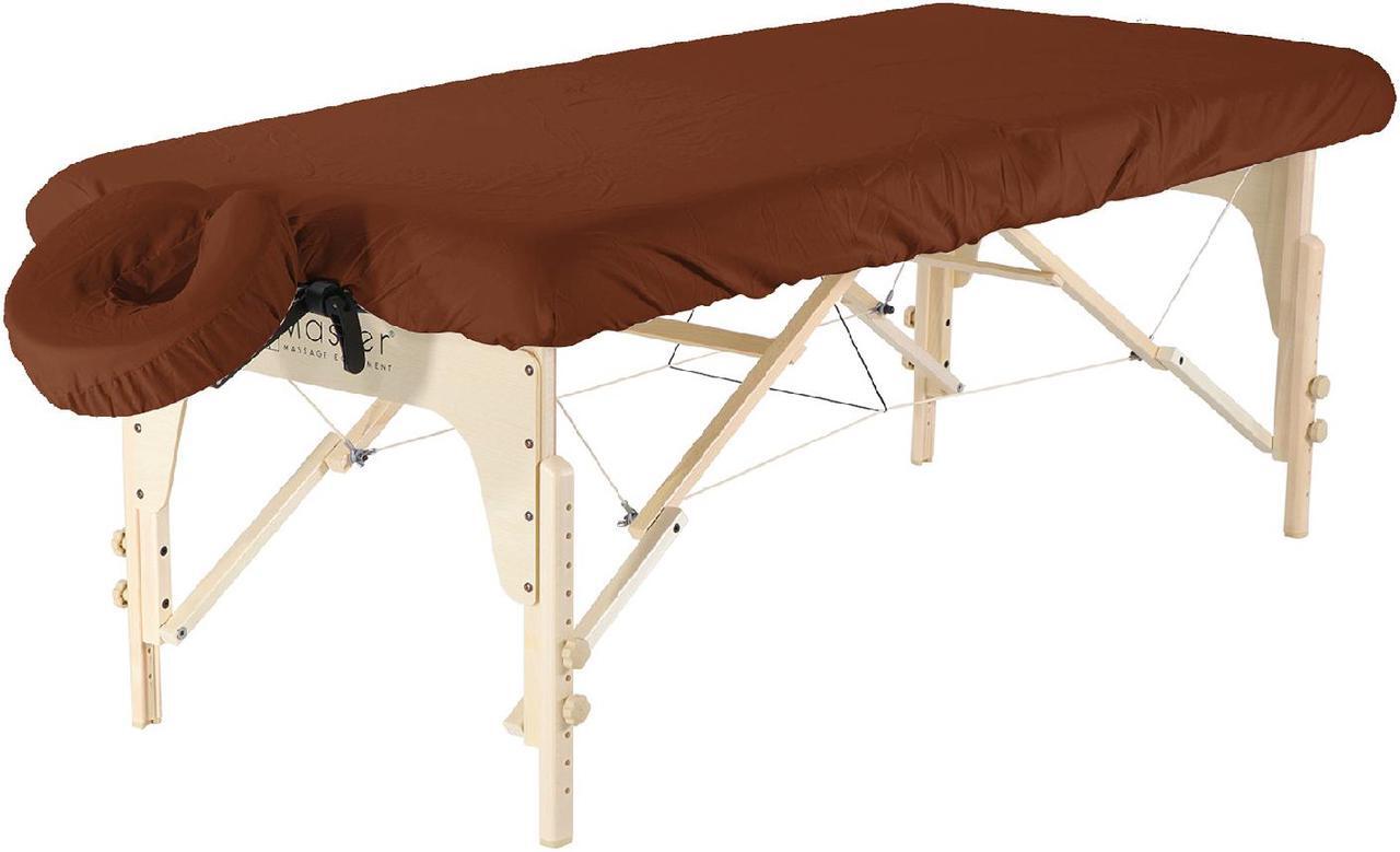 Main image of Master Massage Dignity & Luxury Microfiber Table Cover Set 2 Piece Set Dark Chocolate - Machine Washable