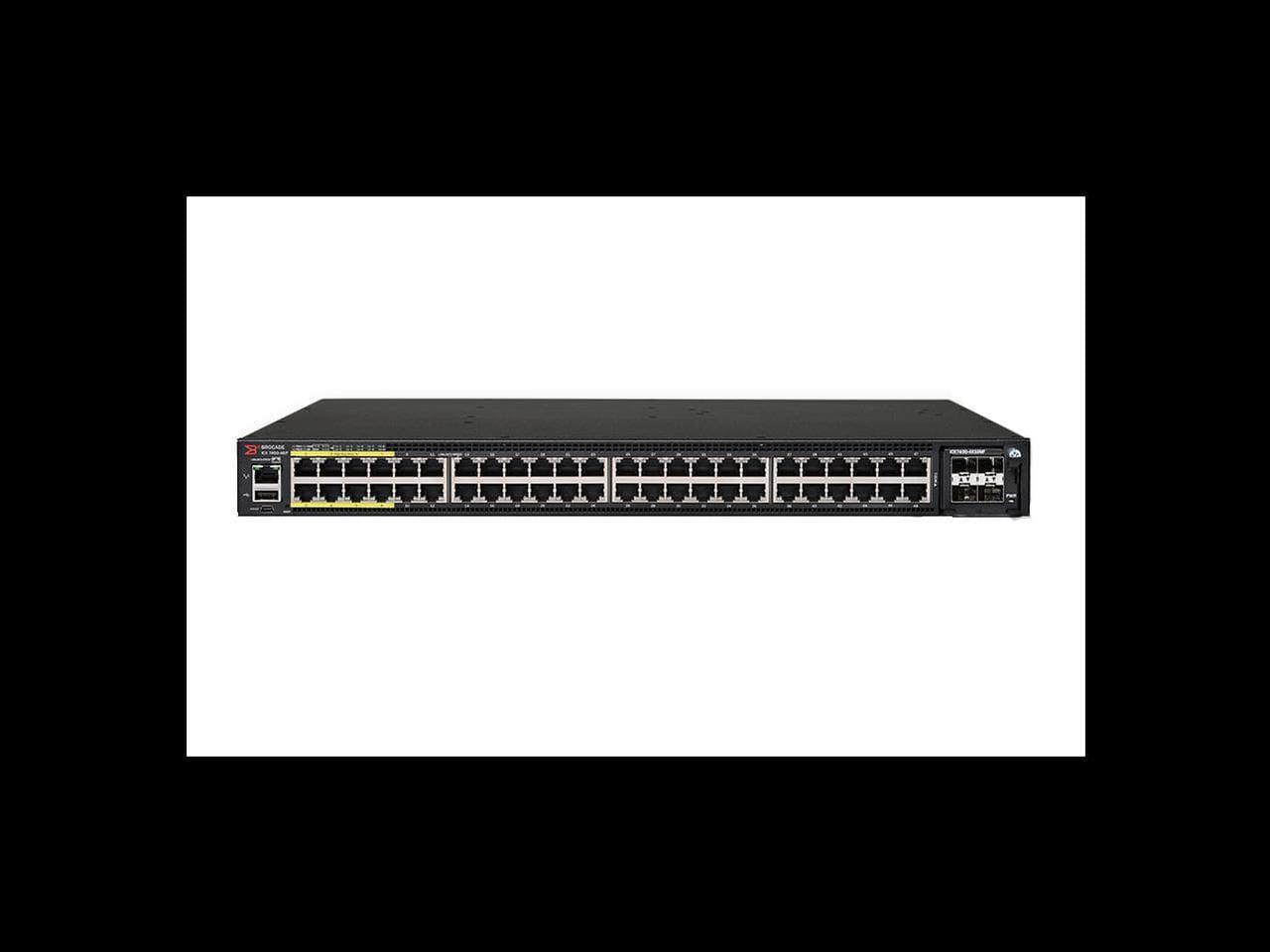 Brocade ICX7450-48-E Icx 7450-48 - Switch - L3 - Managed - 48 X 10/100/1000 + 4 X 10 Gigabit Sfp+ - Rack-Mountable