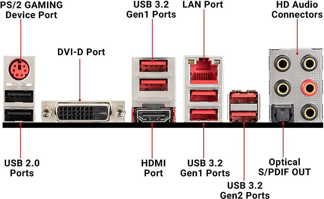 Alt view image 6 of 10 - MSI X470 GAMING PLUS MAX AM4 AMD X470 SATA 6Gb/s ATX AMD Motherboard