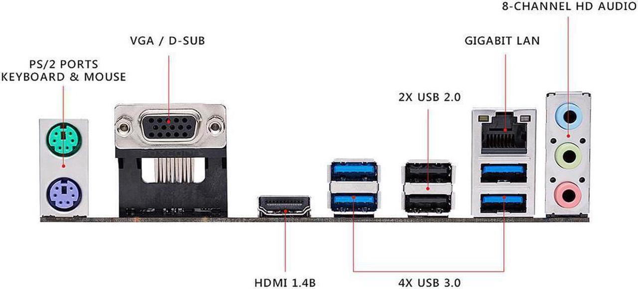 Alt view image 8 of 8 - ASUS Prime A320M-K AMD Ryzen AM4 DDR4 HDMI VGA M.2 Micro-ATX A320 Motherboard