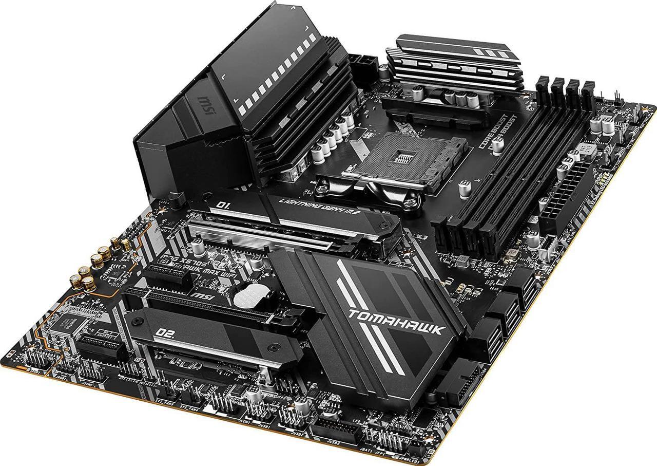 Alt view image 3 of 6 - MSI MAG X570S TOMAHAWK MAX WIFI AM4 AMD X570 SATA 6Gb/s USB 3.0 ATX AMD Motherboard