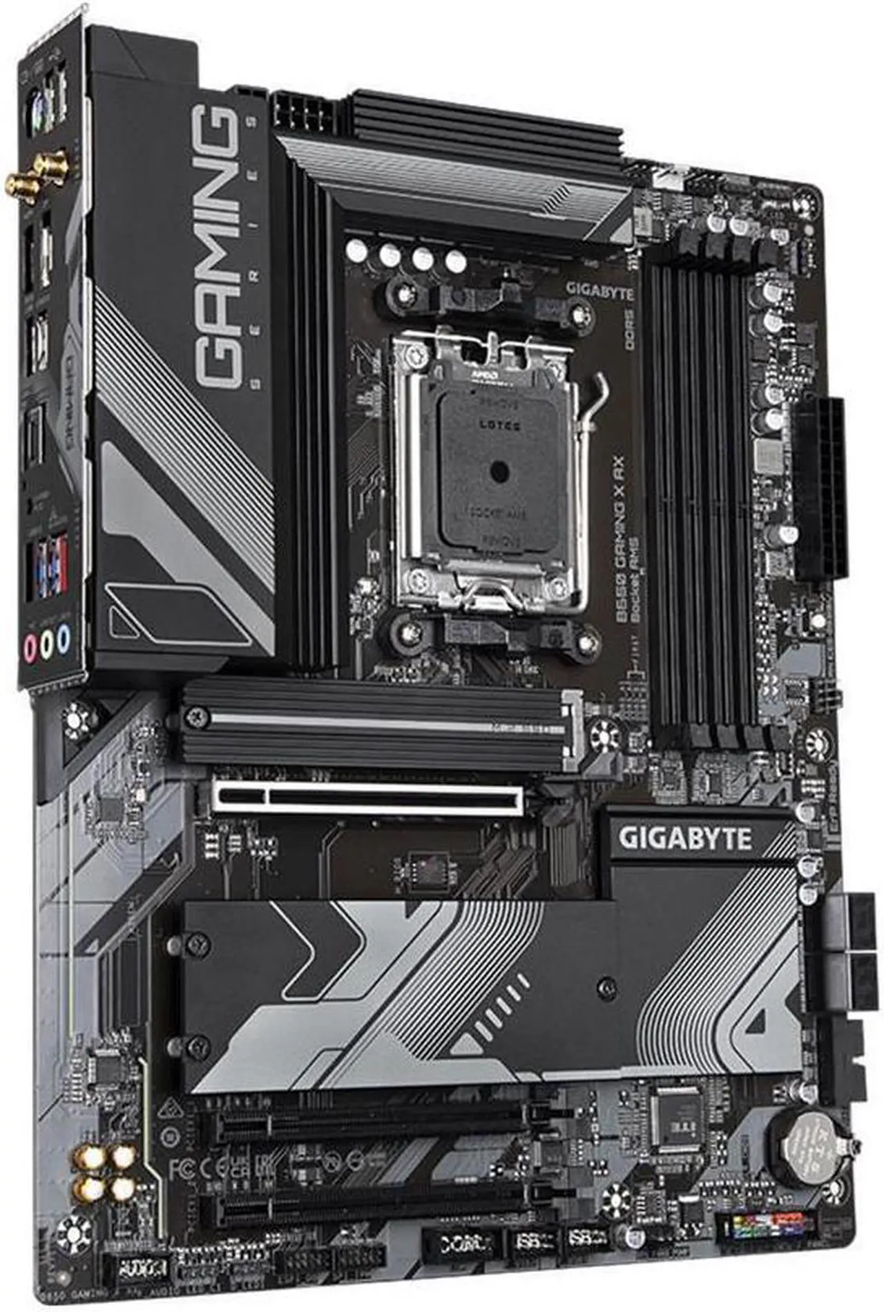 Alt view image 3 of 8 - GIGABYTE B650 GAMING X AX AM5 LGA 1718 AMD B650 ATX Motherboard, DDR5, PCIe 4.0 M.2, PCIe 4.0, USB 3.2 Gen2x2 Type-C, AMD Wi-Fi 6E, Realtek 2.5GbE LAN