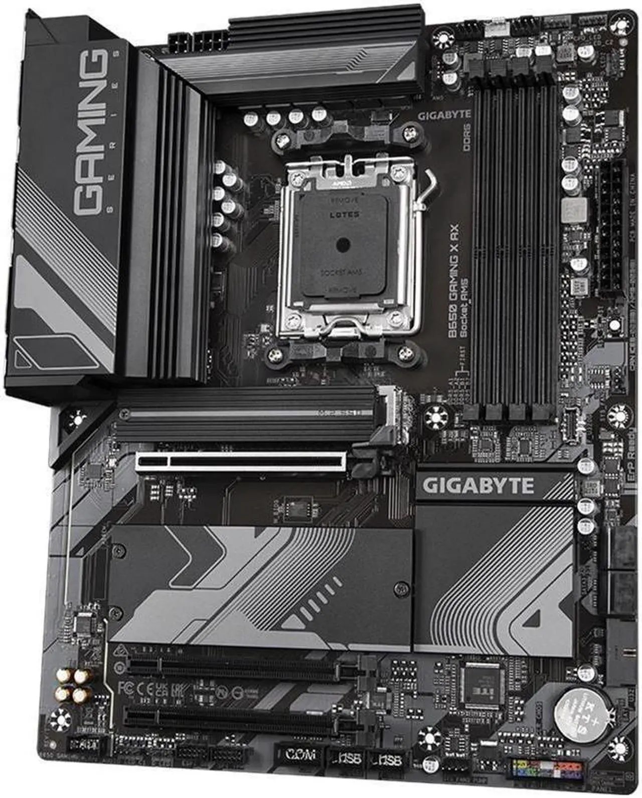 Alt view image 4 of 8 - GIGABYTE B650 GAMING X AX AM5 LGA 1718 AMD B650 ATX Motherboard, DDR5, PCIe 4.0 M.2, PCIe 4.0, USB 3.2 Gen2x2 Type-C, AMD Wi-Fi 6E, Realtek 2.5GbE LAN