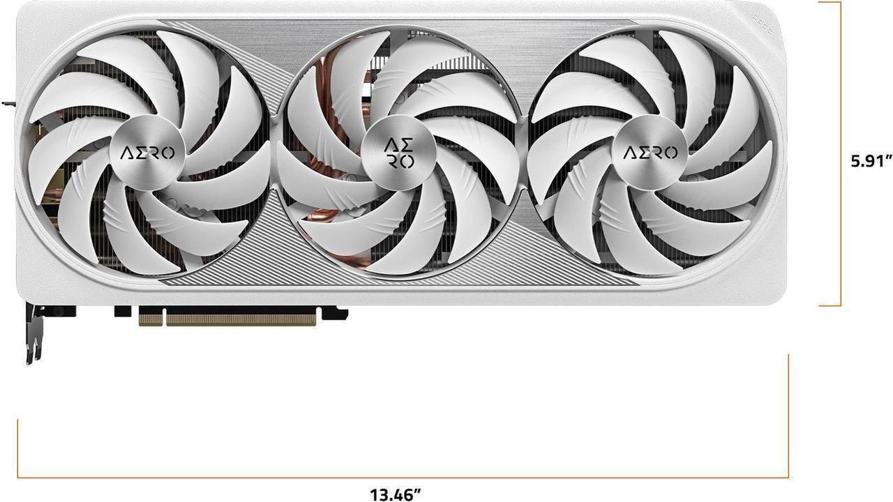 Alt view image 4 of 6 - GIGABYTE GeForce RTX 4080 SUPER AERO OC 16G Graphics Card, 3x WINDFORCE Fans, 16GB 256-bit GDDR6X, GV-N408SAERO OC-16GD Video Card