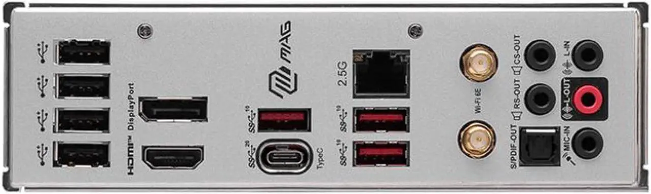 Alt view image 5 of 5 - MSI MAG B760M MORTAR WIFI II LGA 1700 Intel B760 SATA 6Gb/s Micro ATX DDR5 PCI-E x16 slot  2.5Gbps LAN 3x M.2  Wi-Fi 6E Motherboard