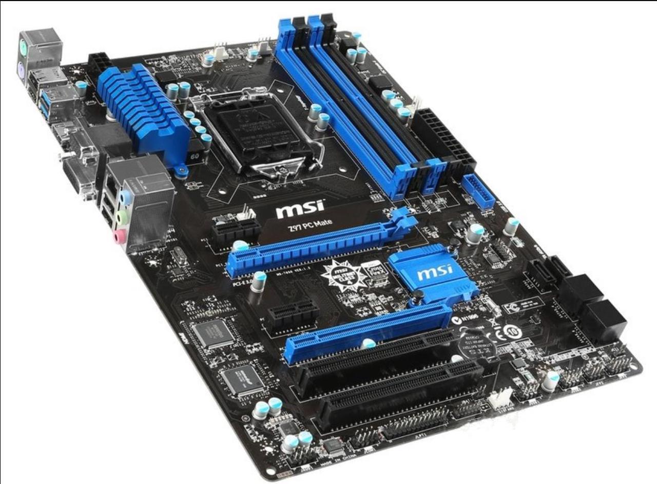 Alt view image 6 of 9 - MSI Z97 PC Mate LGA 1150 Intel Z97 HDMI SATA 6Gb/s USB 3.0 ATX Intel Motherboard