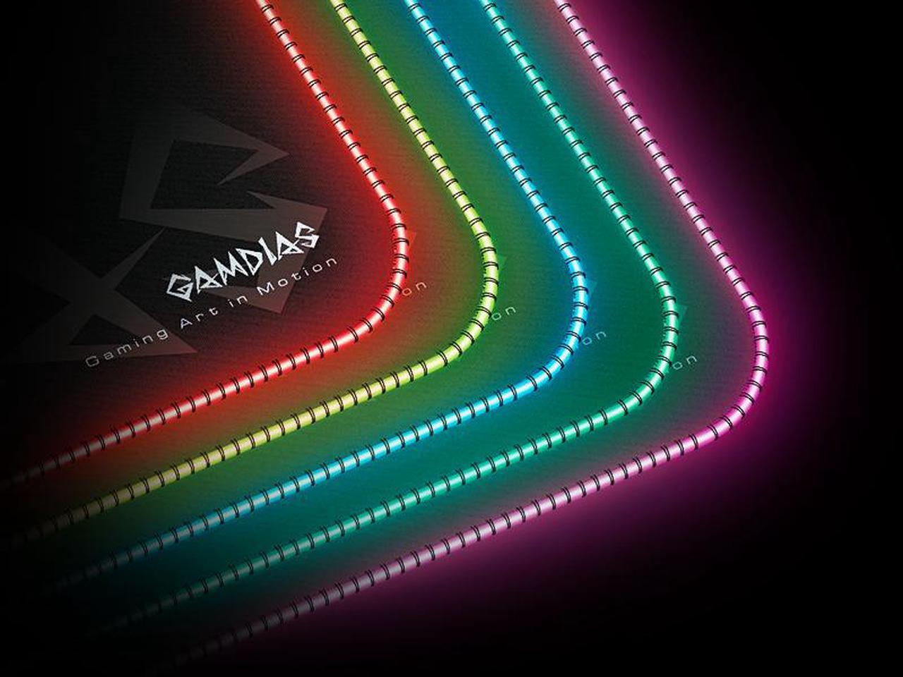 Alt view image 7 of 7 - GAMDIAS NYX P3 GD-NYX P3 Multi-Colored Gaming Mouse Pad