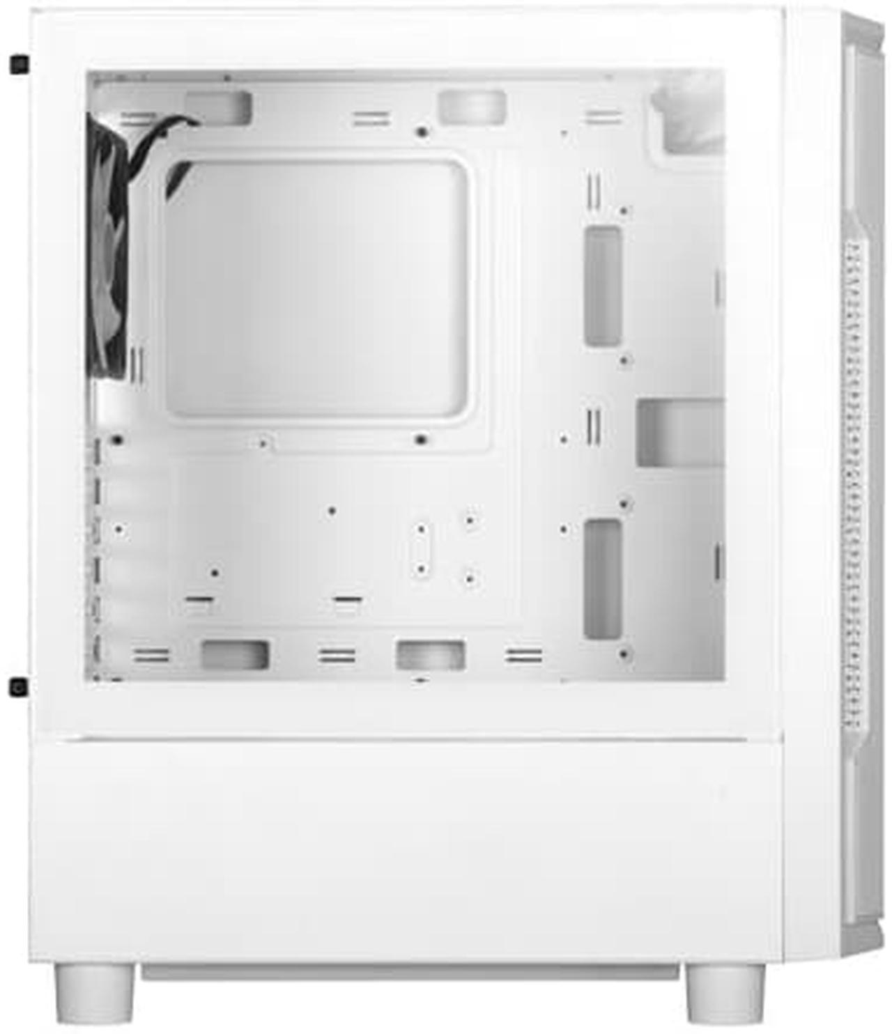 Alt view image 3 of 7 - Gamdias ATHENA M6 WH, white mesh high air flow, 4x ARGB PWM 120mm fans w/ 5v 3pin sync, under glow side tempered glass, ATX