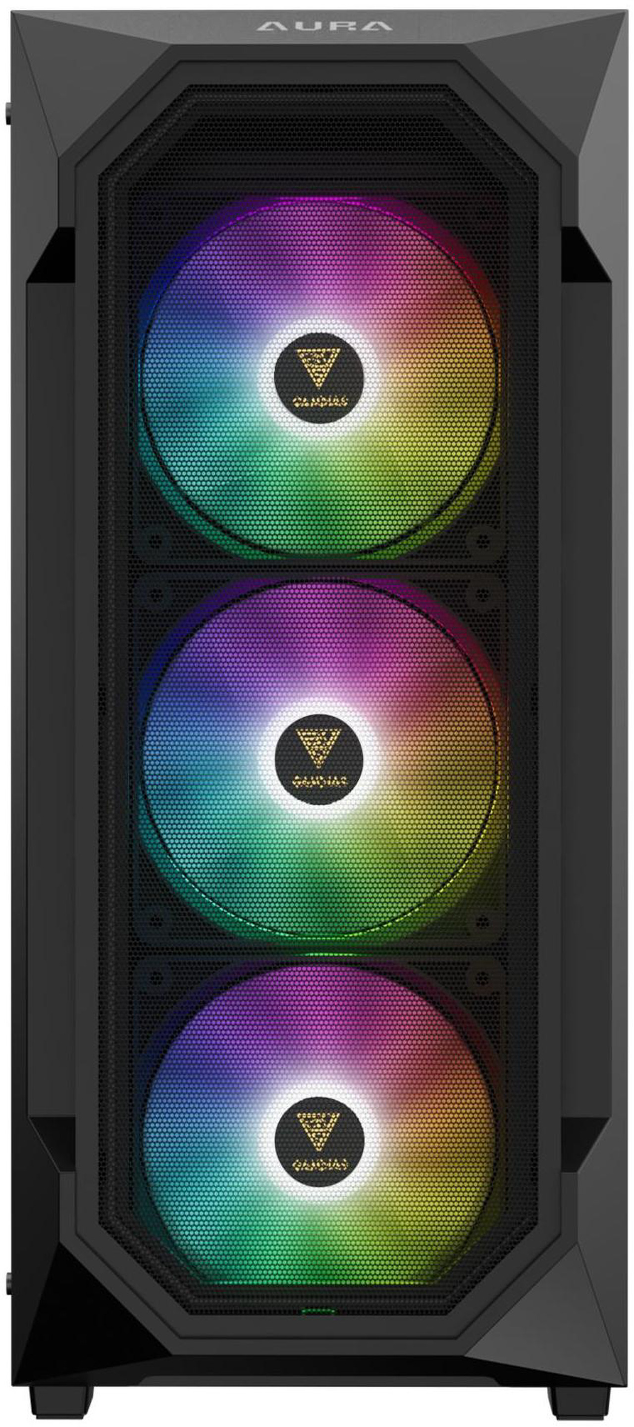 Open Box: Gamdias AURA GC1 ELITE ATX Mid-Tower PC Case, Airflow Mesh Front, 4 ARGB Fans, Tempered Glass, GPU 340mm / 360mm AIO - Newegg.com - Open Box condition - Image 10