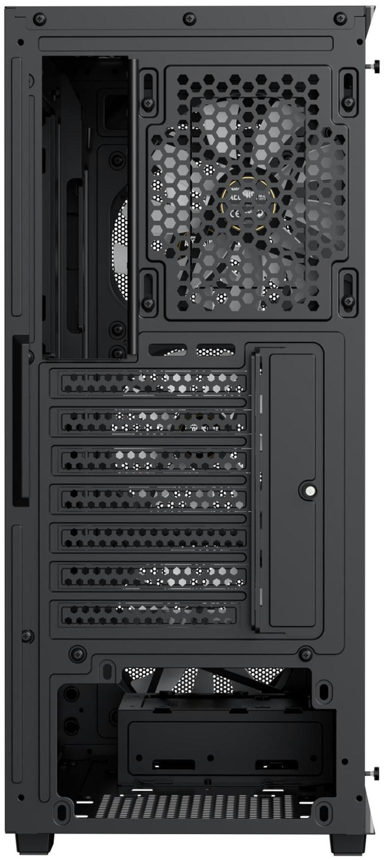 Open Box: Gamdias AURA GC1 ELITE ATX Mid-Tower PC Case, Airflow Mesh Front, 4 ARGB Fans, Tempered Glass, GPU 340mm / 360mm AIO - Newegg.com - Open Box condition - Image 14