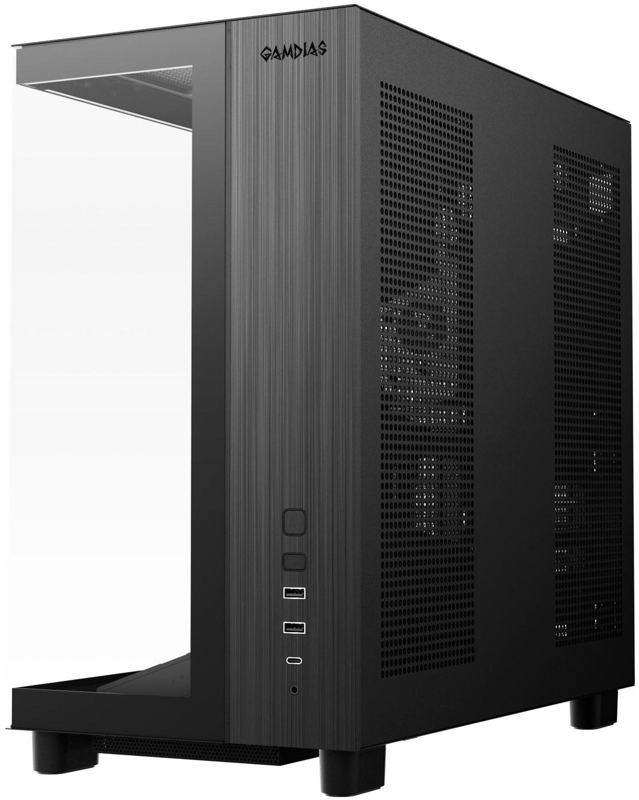 Open Box: Gamdias ATLAS M4 pc case ATX 4x120mm PWM ARGB fans, Adjustable Angle Fan Mount, Chimney Airflow, Anti-Sag GPU Bracket, Front-Mounted PSU Design - Newegg.com - Open Box condition - Image 12