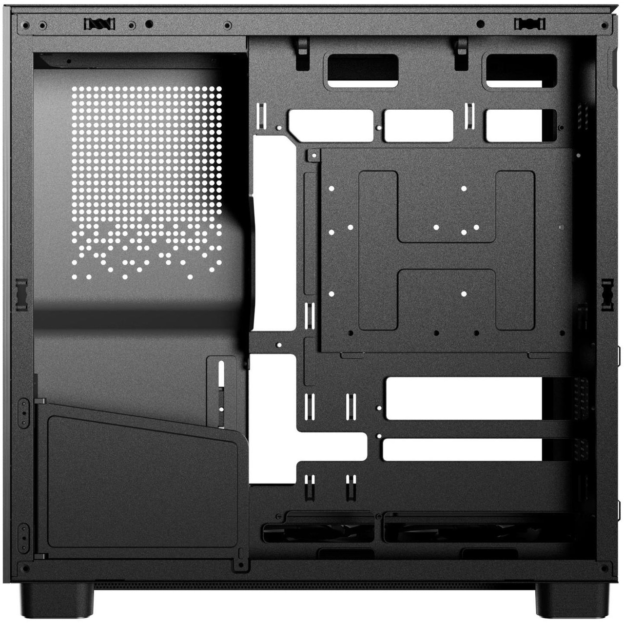 Open Box: Gamdias ATLAS M4 pc case ATX 4x120mm PWM ARGB fans, Adjustable Angle Fan Mount, Chimney Airflow, Anti-Sag GPU Bracket, Front-Mounted PSU Design - Newegg.com - Open Box condition - Image 13