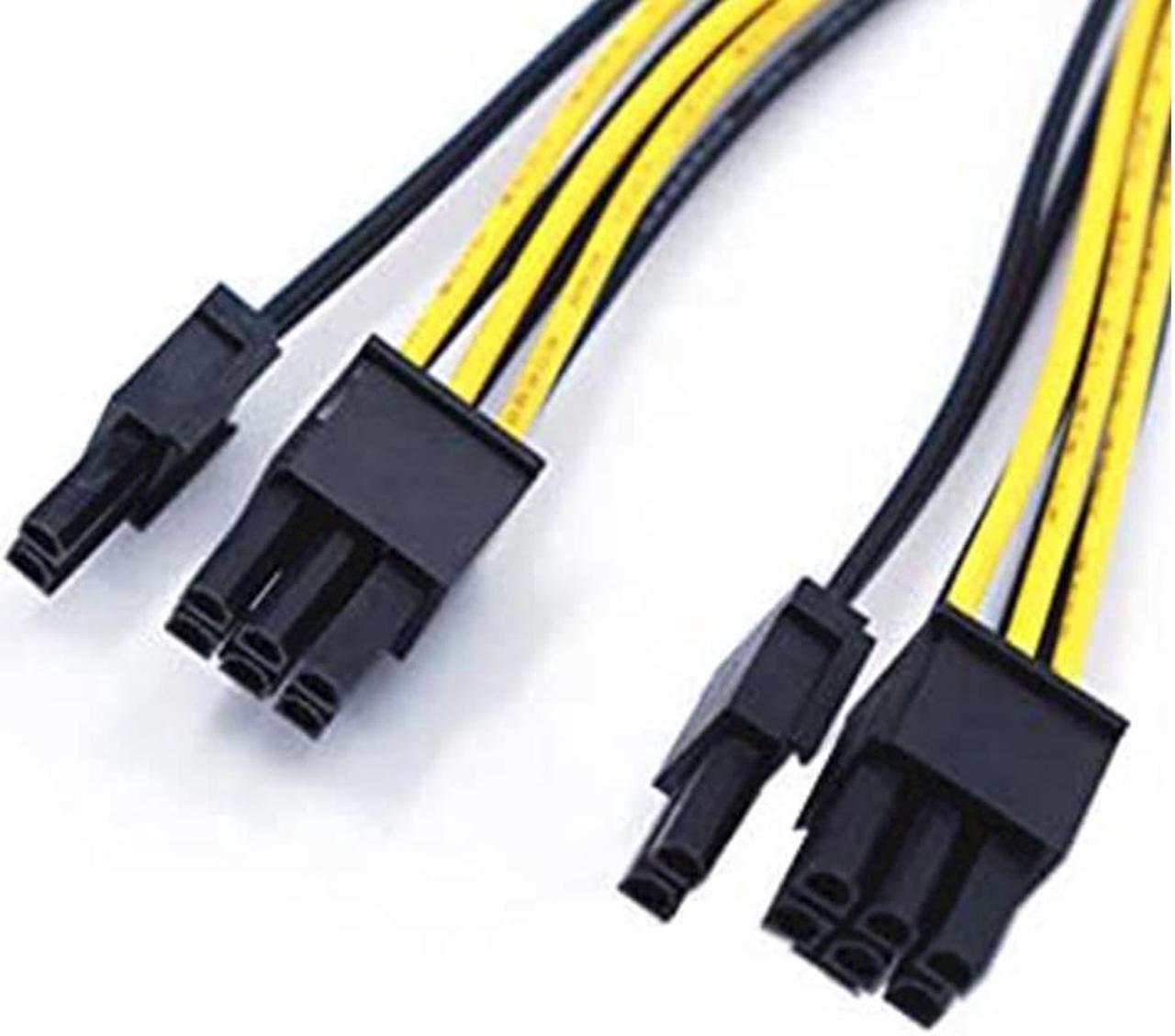 Alt view image 3 of 3 - (5-pack) PCI-E 8-pin to 2x 6+2-pin Power Splitter Cable