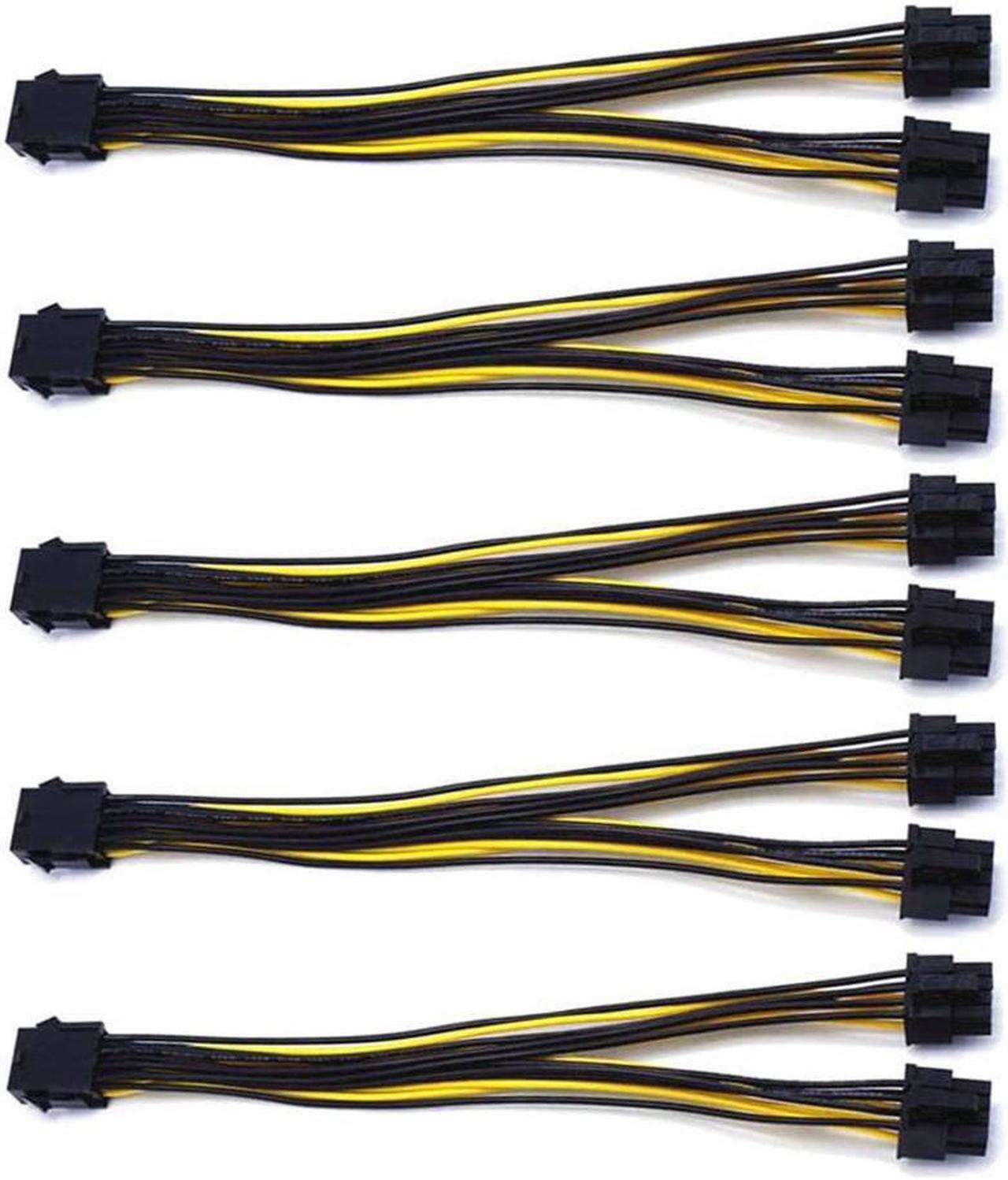 Main image of (5-pack) PCI-E 8-pin to 2x 6+2-pin Power Splitter Cable
