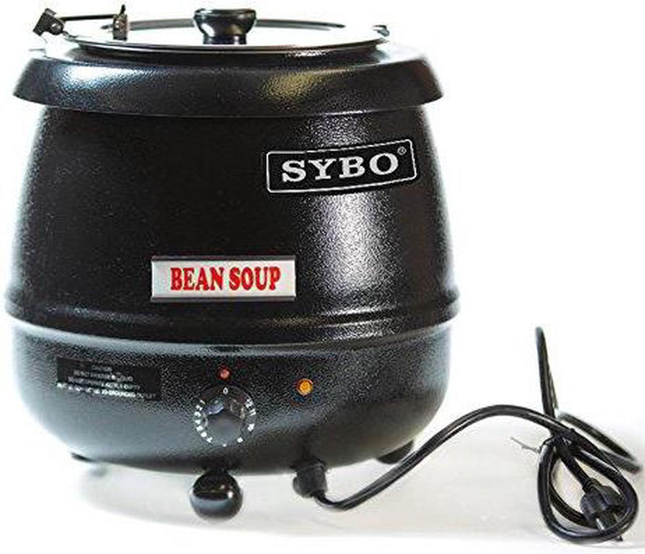 SYBO SB-6000 Soup Kettle Soup Warmer, 10.5 Quarts, Black and Sliver