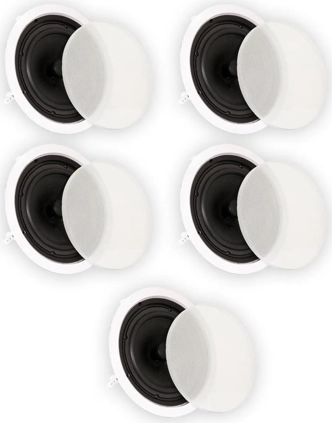Main image of Theater Solutions TS80C In Ceiling 8" Speakers Surround Sound Home Theater 5 Speaker Set