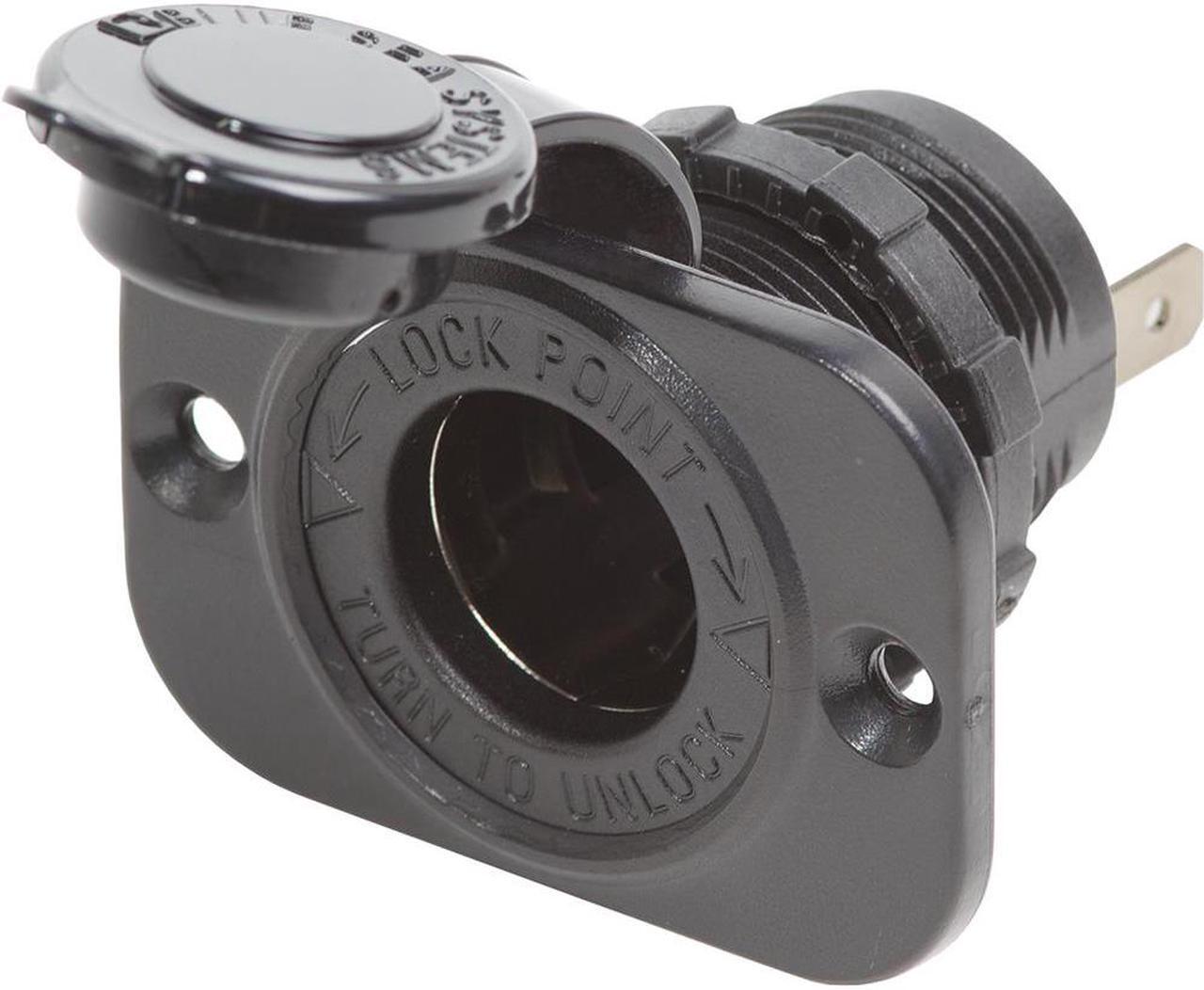 Alt view image 3 of 5 - BLUE SEA 12 VOLT DASH SOCKET- BLACK