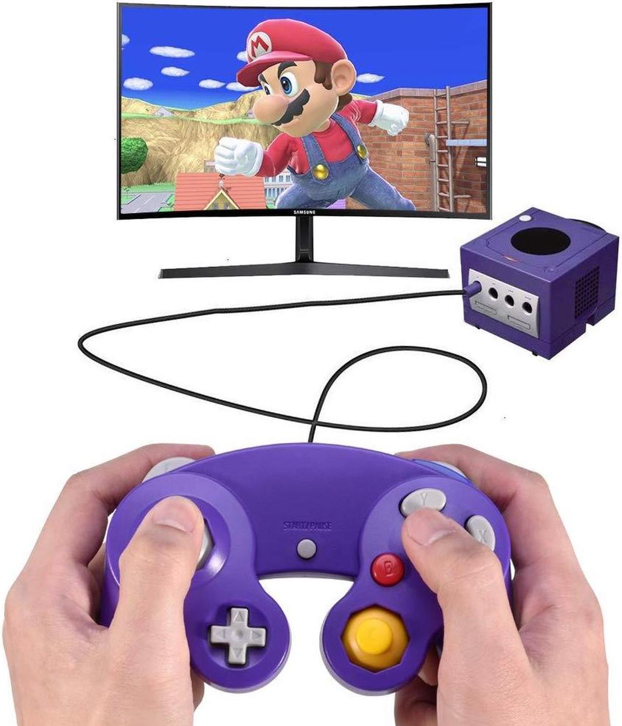 Alt view image 5 of 7 - Gamecube Controller,Classic Wired Gamecube Controllers Gamepad for Wii Gamecube,Compatible with Wii Nintendo Gamecube Purple
