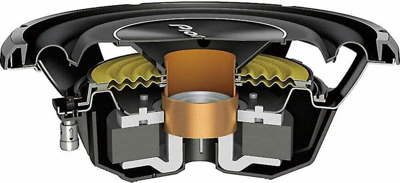Alt view image 17 of 20 - Pioneer 10" Shallow Mount Woofer 4 Ohm 1200W Max