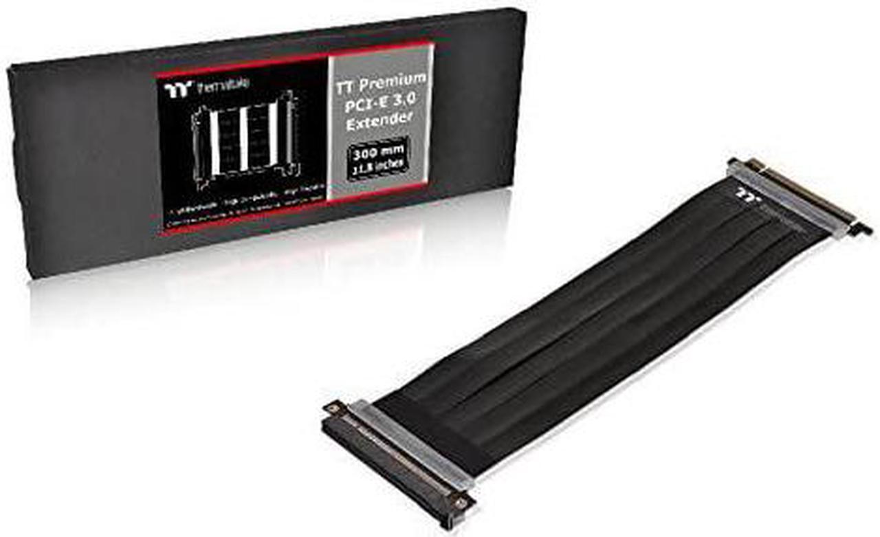 Alt view image 10 of 20 - Thermaltake AC-045-CN1OTN-C1 TT Premium PCI-E x16 3.0 Extender Riser Cable 300mm Graphic Cards - Black