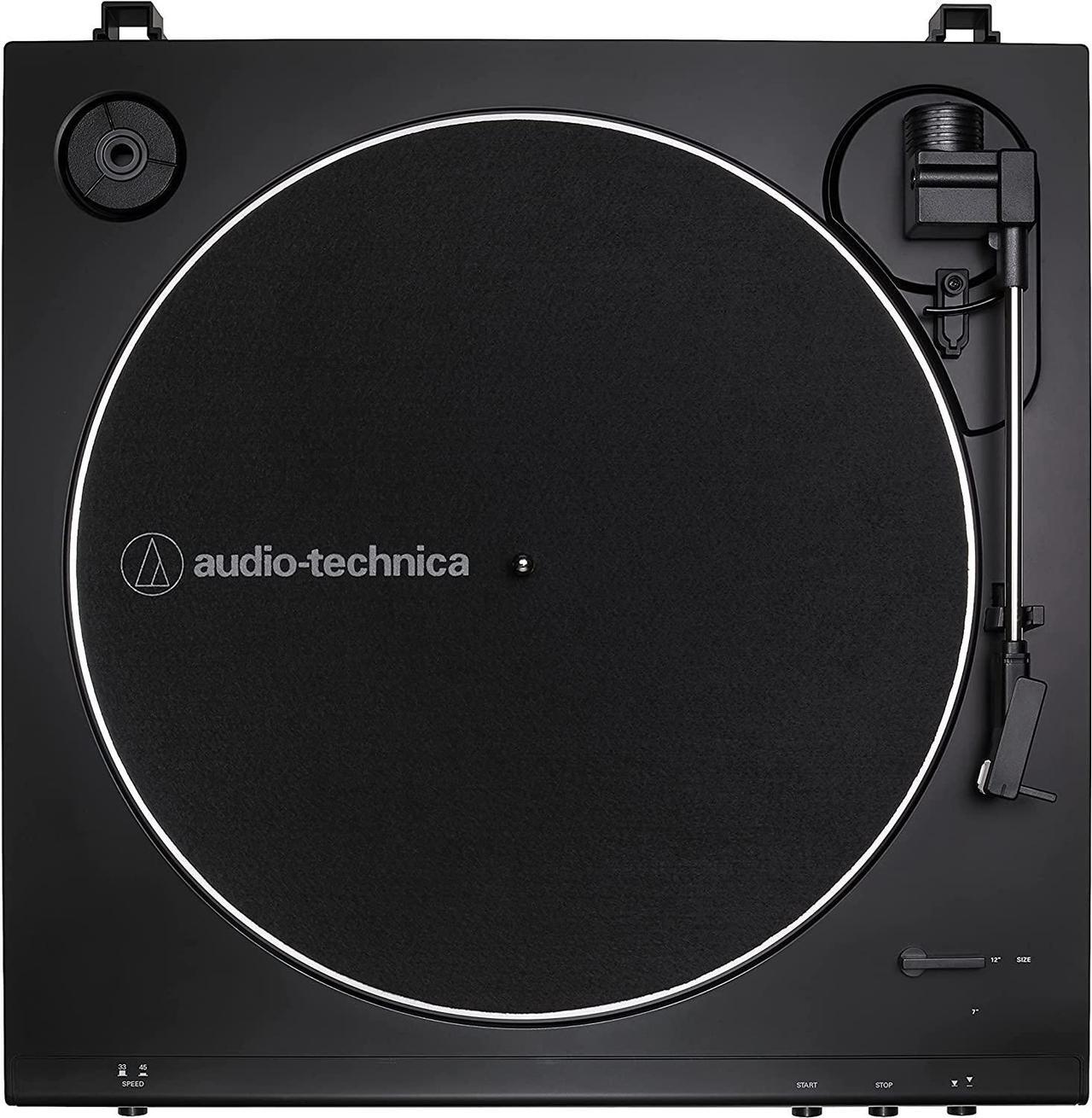 Alt view image 7 of 7 - Kanto YU6MB 200W Bookshelf Speakers with Bluetooth with Kanto SP9 9 Inch Fixed-Height Desktop Stands for Bookshelf Speakers and an AT-LP60XBT-USB-BK Full Automatic Belt Drive Turntable (2022)